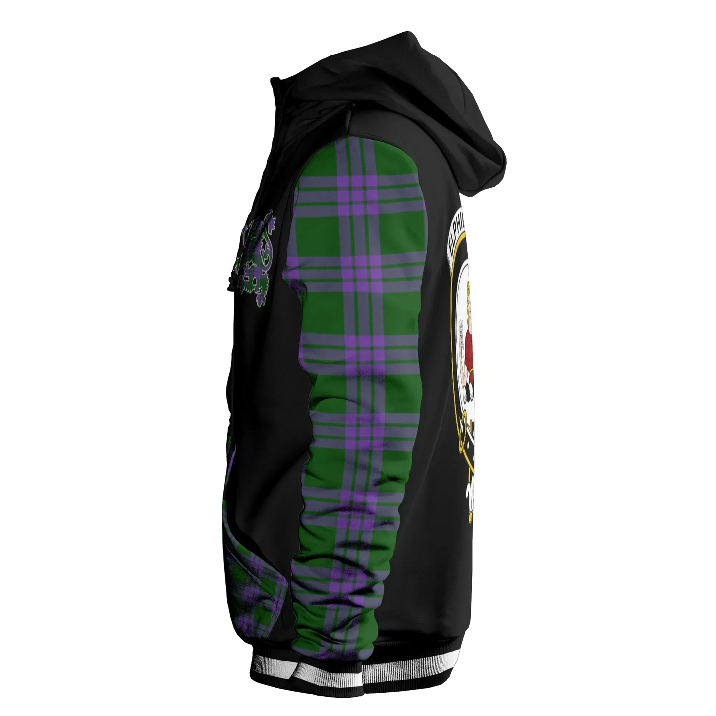 Printivon Elphinstone Tartan All Over Print Hoodie