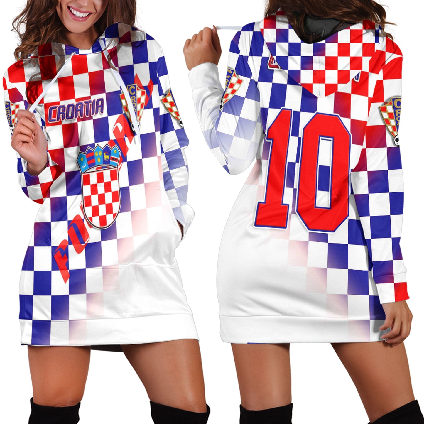 Clothing Croatia Pattern Sport Hoodie Dress