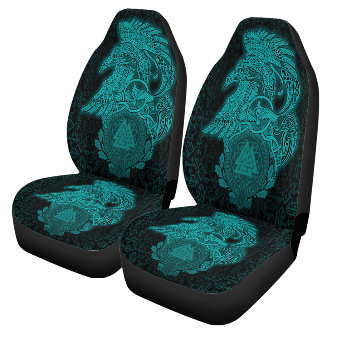 Car Seat Covers Raven Celtic Turquoise Viking Car Seat Covers
