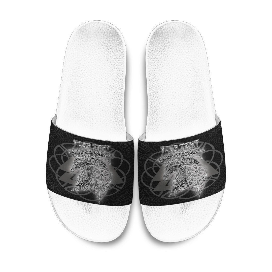 Slide Sandals Valknut Raven Viking Slide Sandals