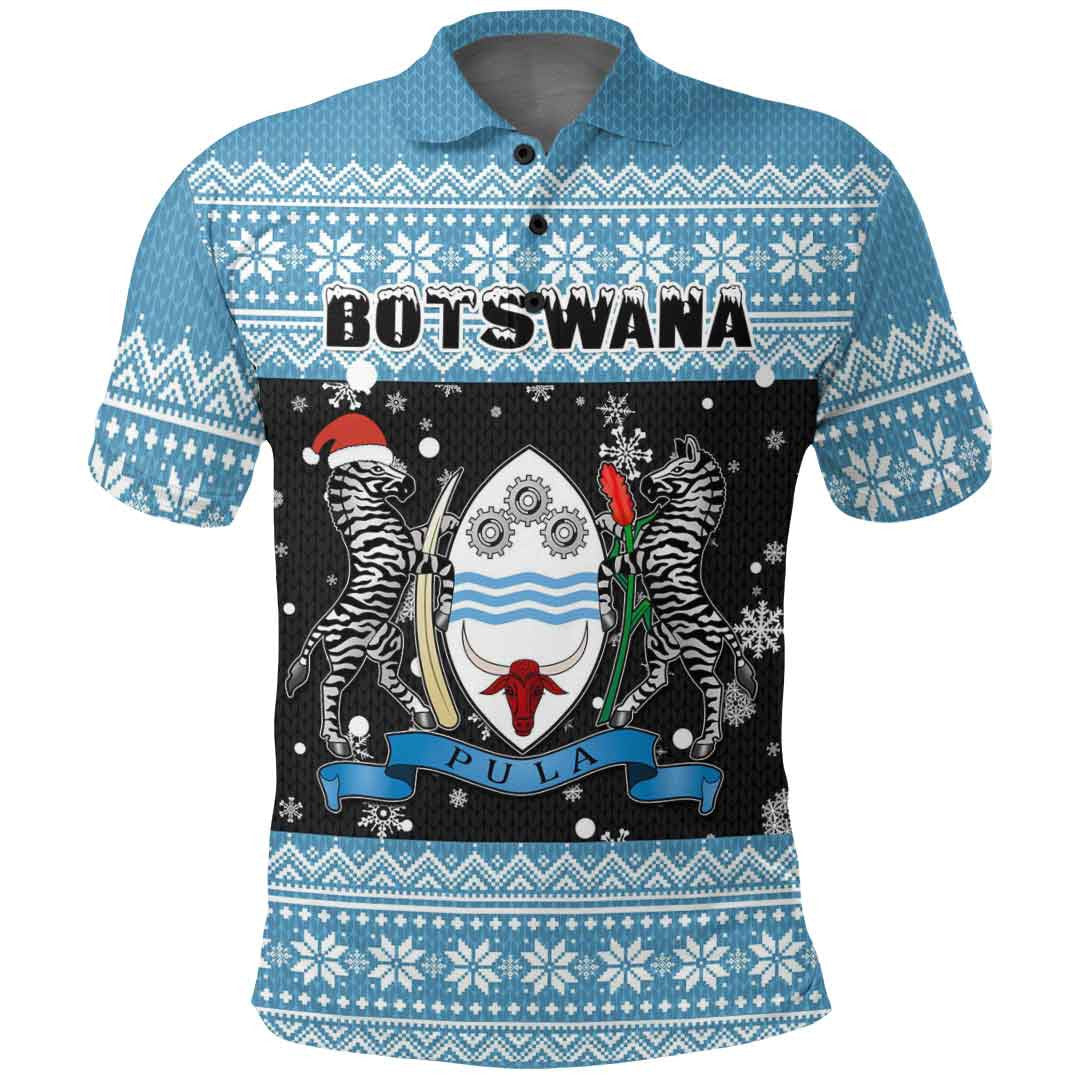 Clothing Botswana Christmas Polo Shirt