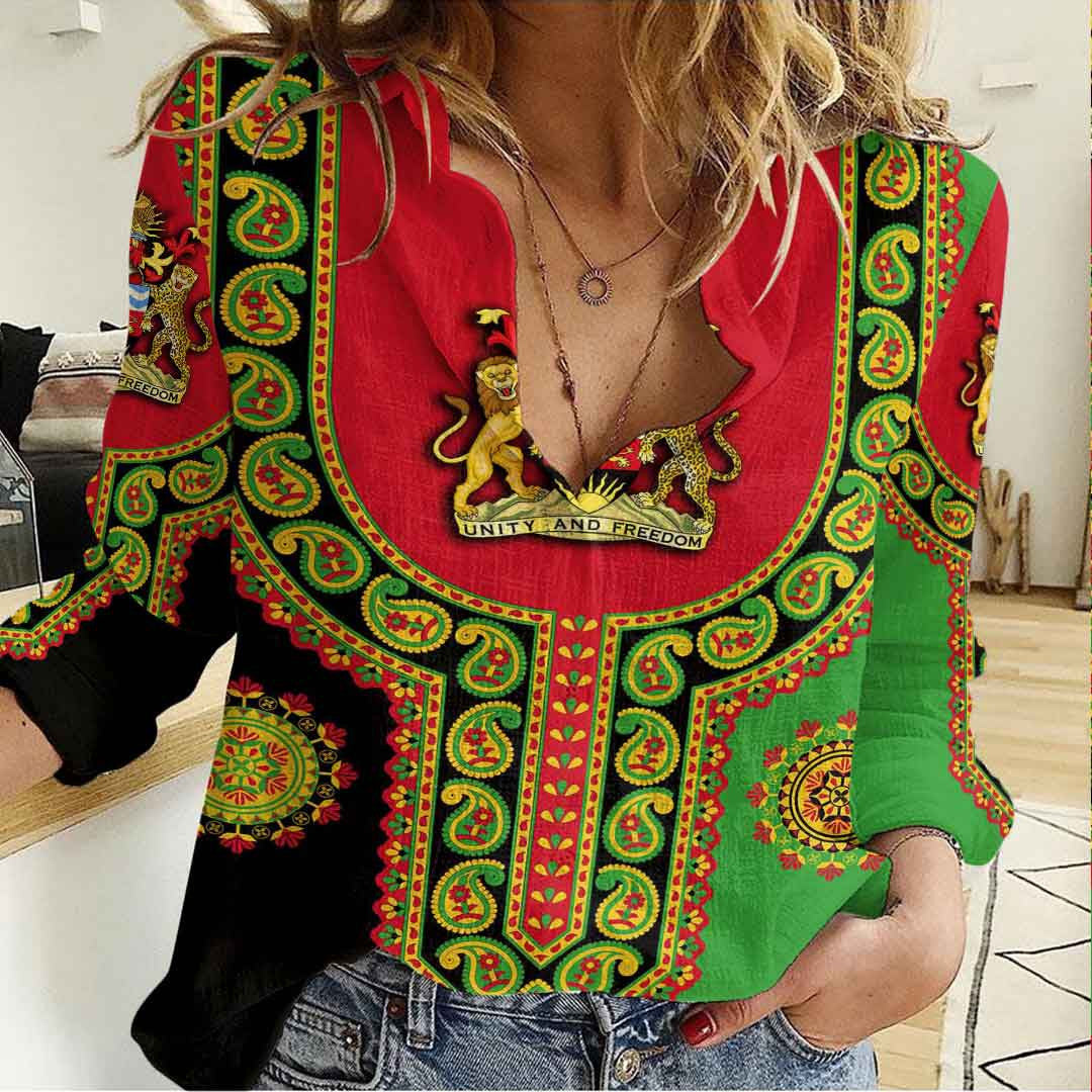 Clothing Malawi Dashiki Women's Casual Shirt