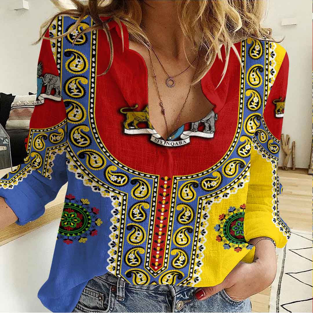 Clothing Eswatini Dashiki Women's Casual Shirt