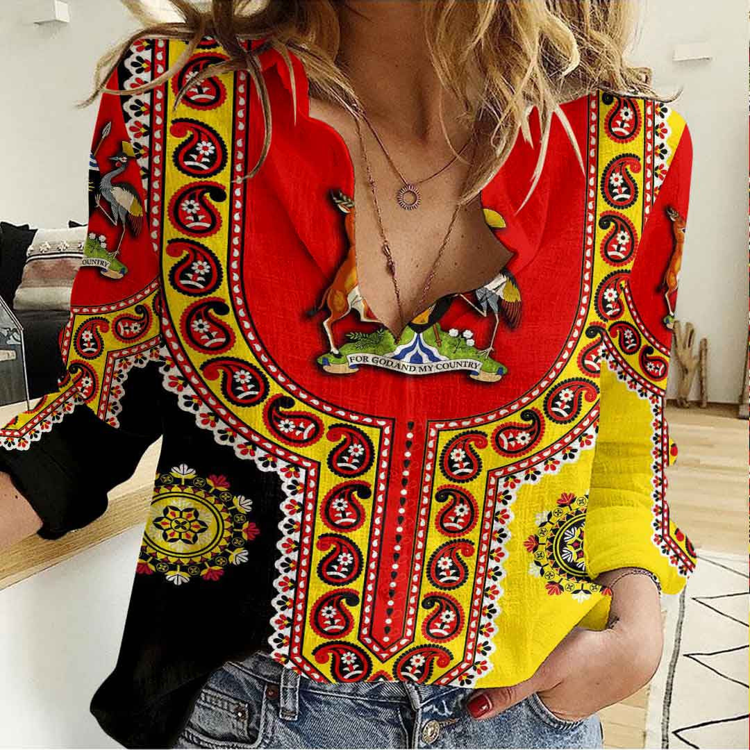 Clothing Uganda Dashiki Women's Casual Shirt