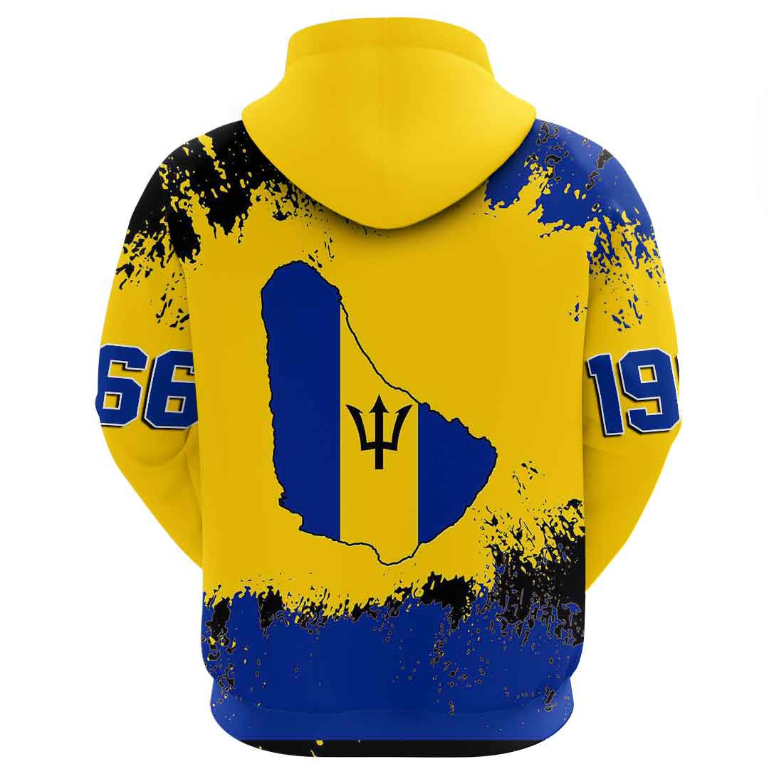 Clothing Barbados Founded Brush Style Hoodie