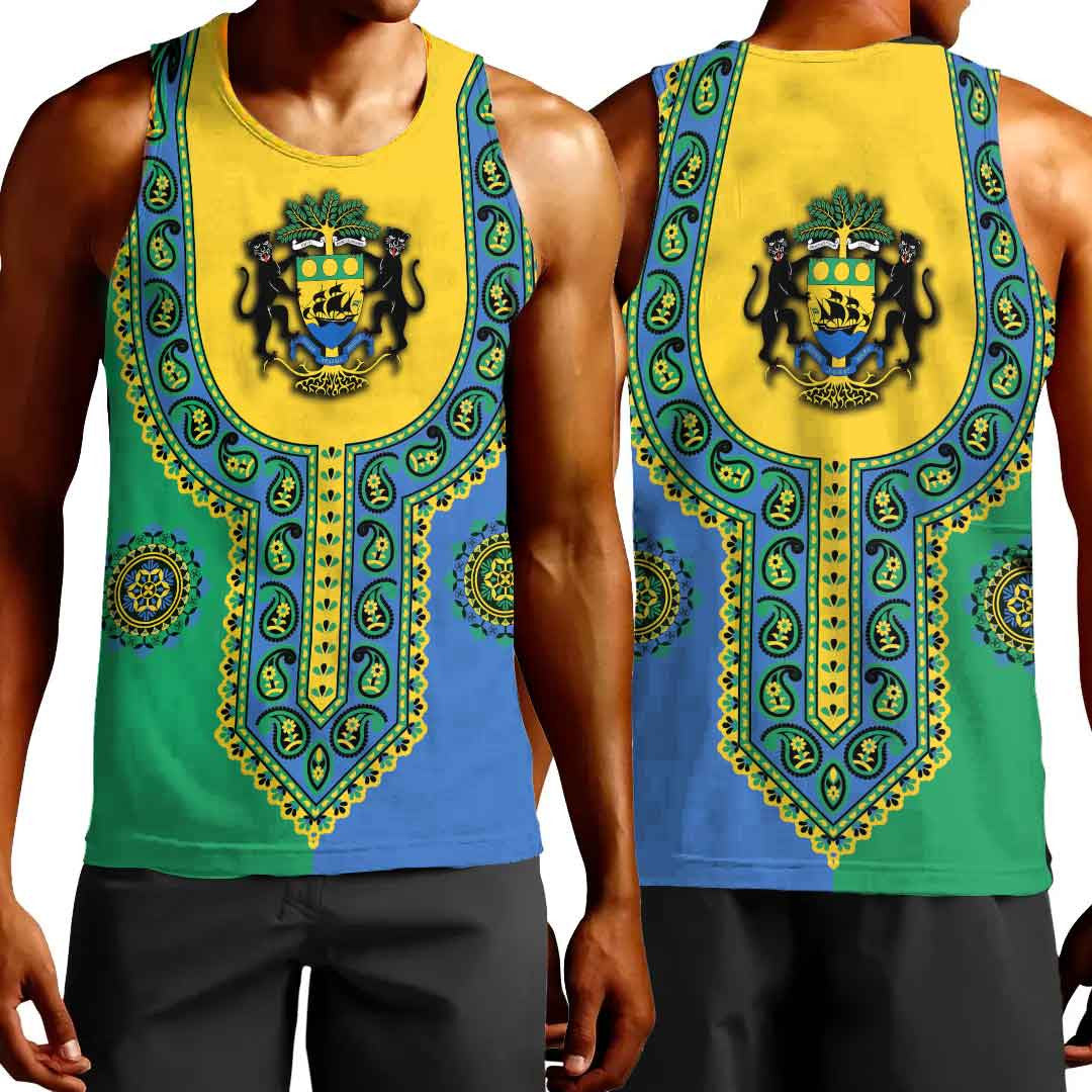 Clothing Gabon Dashiki Tank Top