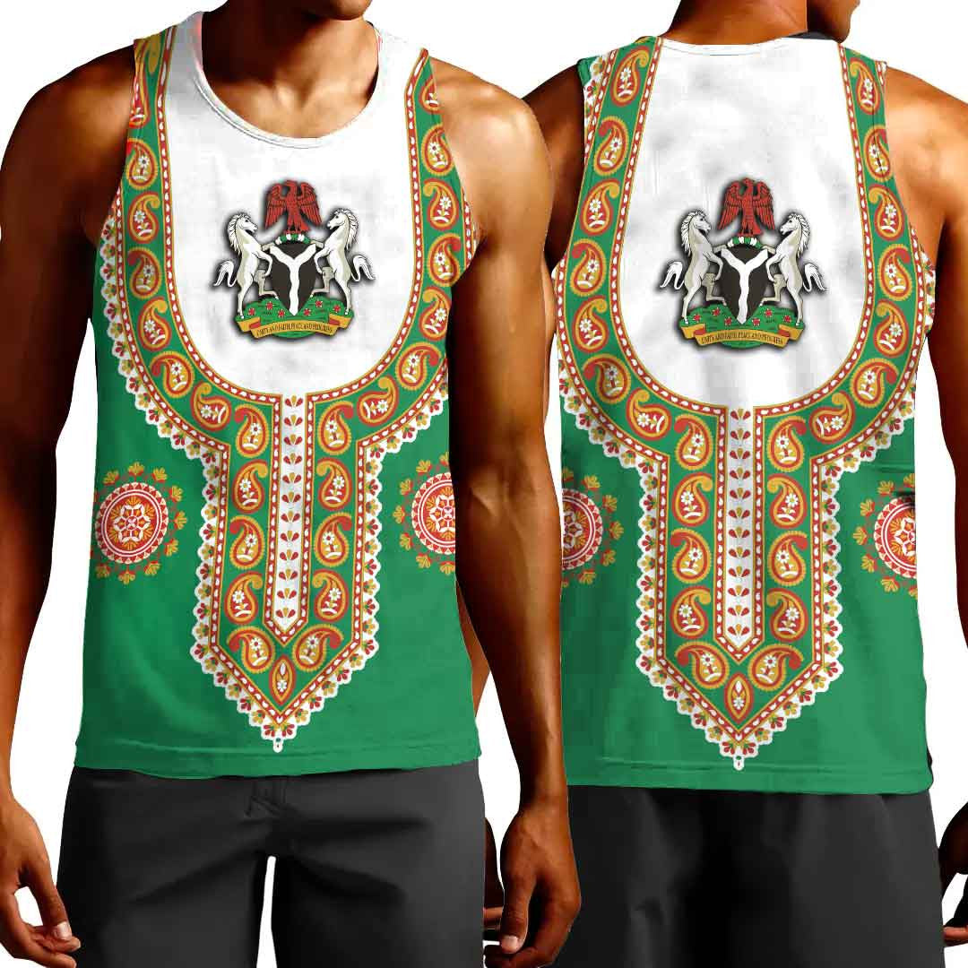 Clothing Nigeria Dashiki Tank Top