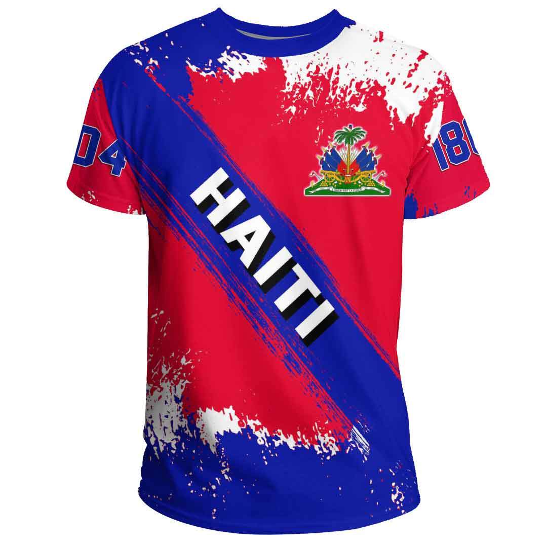 Clothing Haiti Founded Brush Style T Shirt