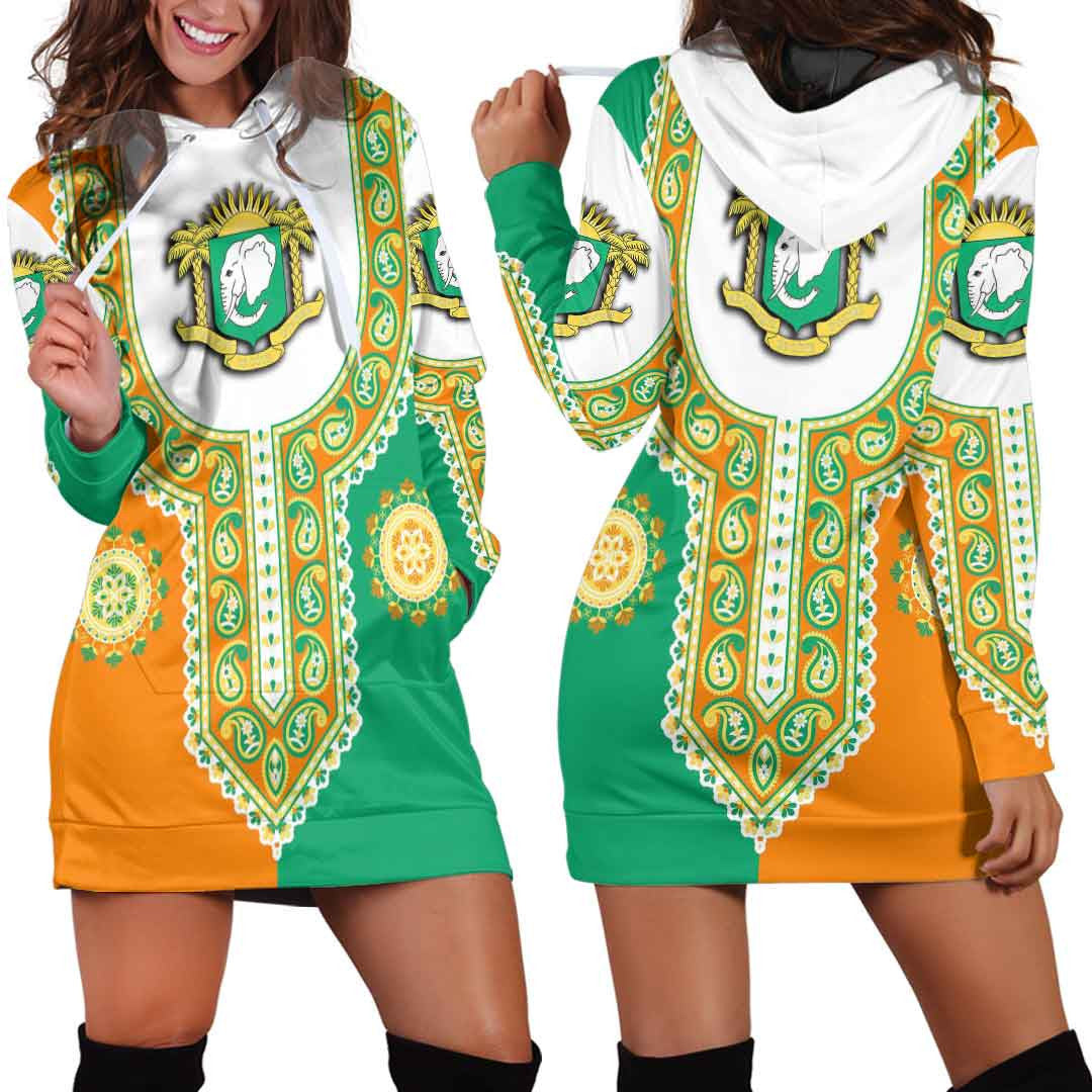 Clothing Ivory Coast Dashiki Hoodie Dress