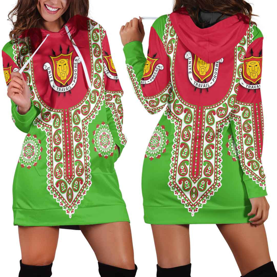 Clothing Burundi Dashiki Hoodie Dress