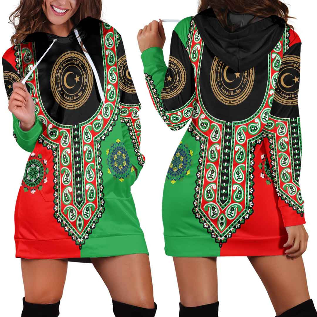 Clothing Gambia Dashiki Hoodie Dress