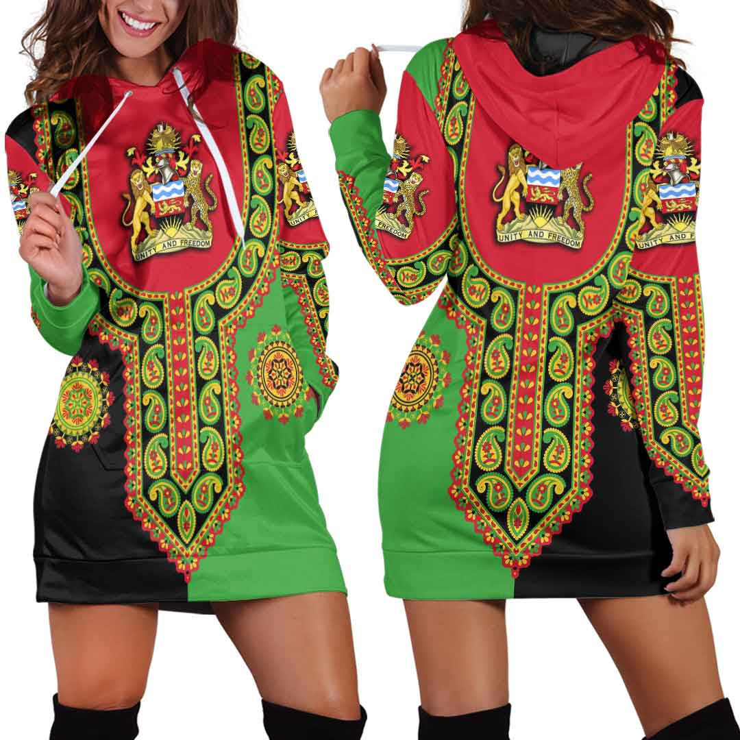 Clothing Malawi Dashiki Hoodie Dress