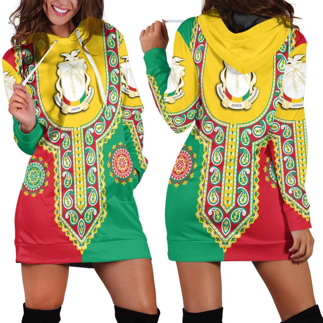 Clothing Guinea Dashiki Hoodie Dress