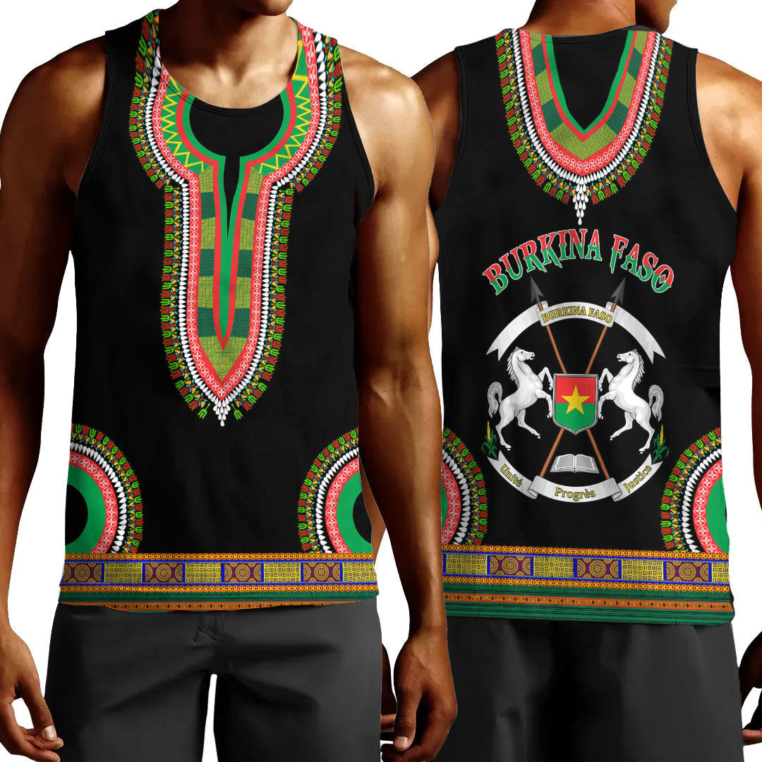 Clothing Burkina Faso Dashiki Tank Top