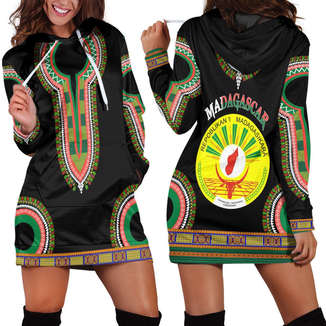 Clothing Madagascar Dashiki Hoodie Dress
