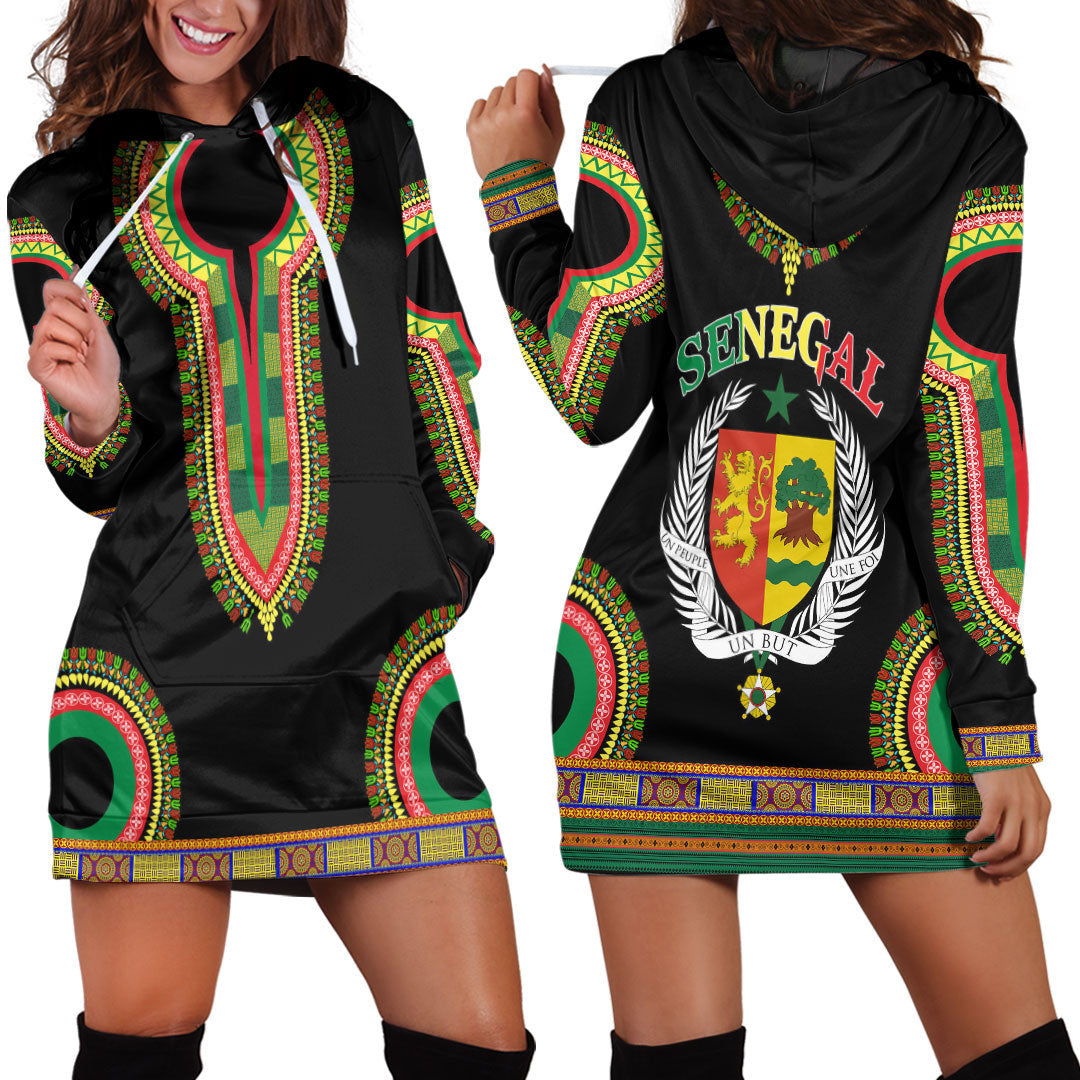 Clothing Senegal Dashiki Hoodie Dress