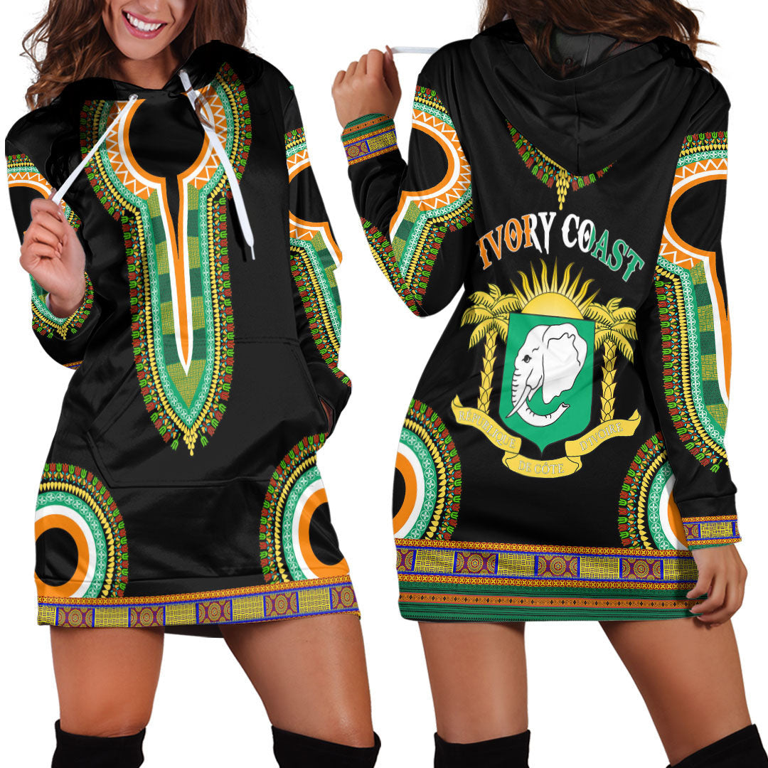 Clothing Ivory Coast Dashiki Hoodie Dress