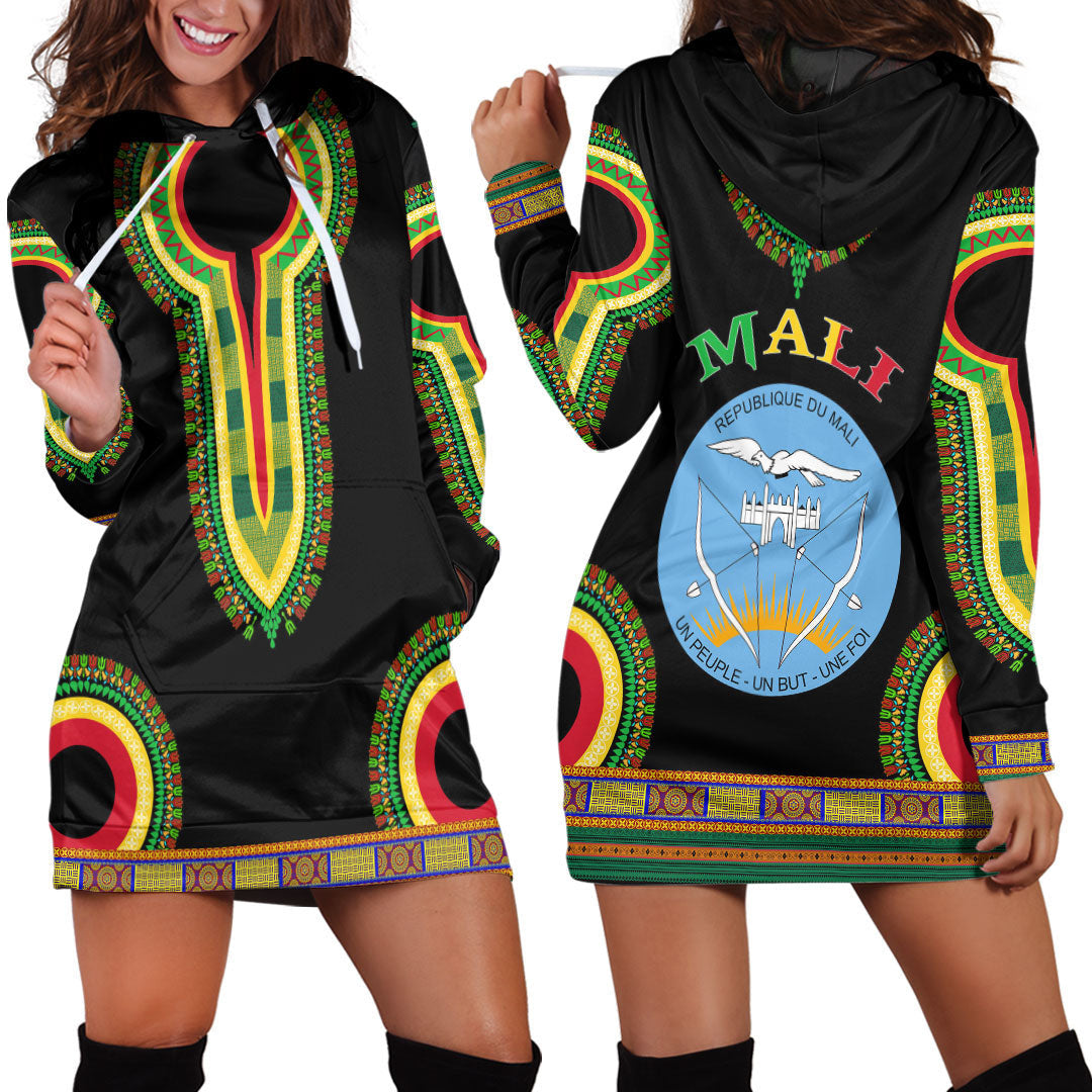 Clothing Mali Dashiki Hoodie Dress