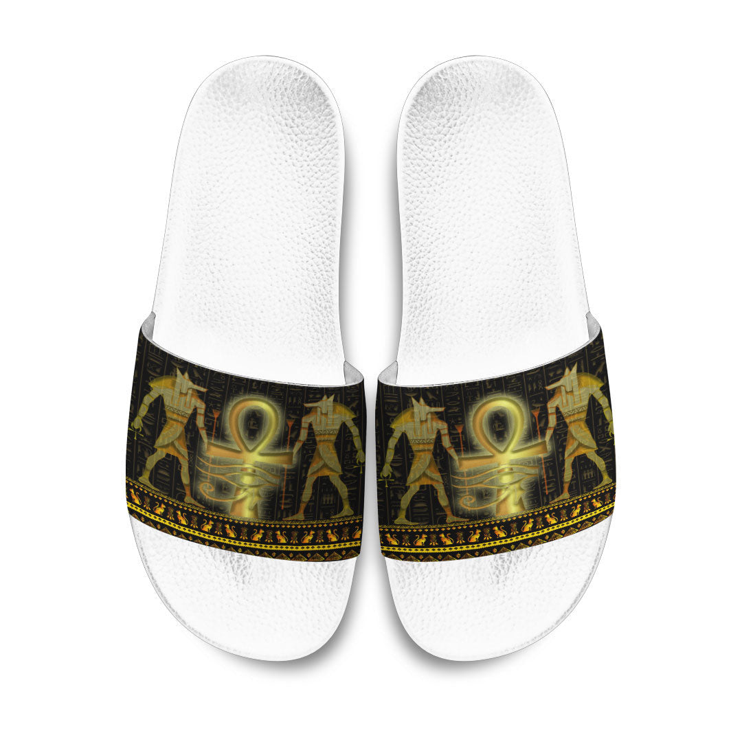Slide Sandals Ankh Egyptian Slide Sandals