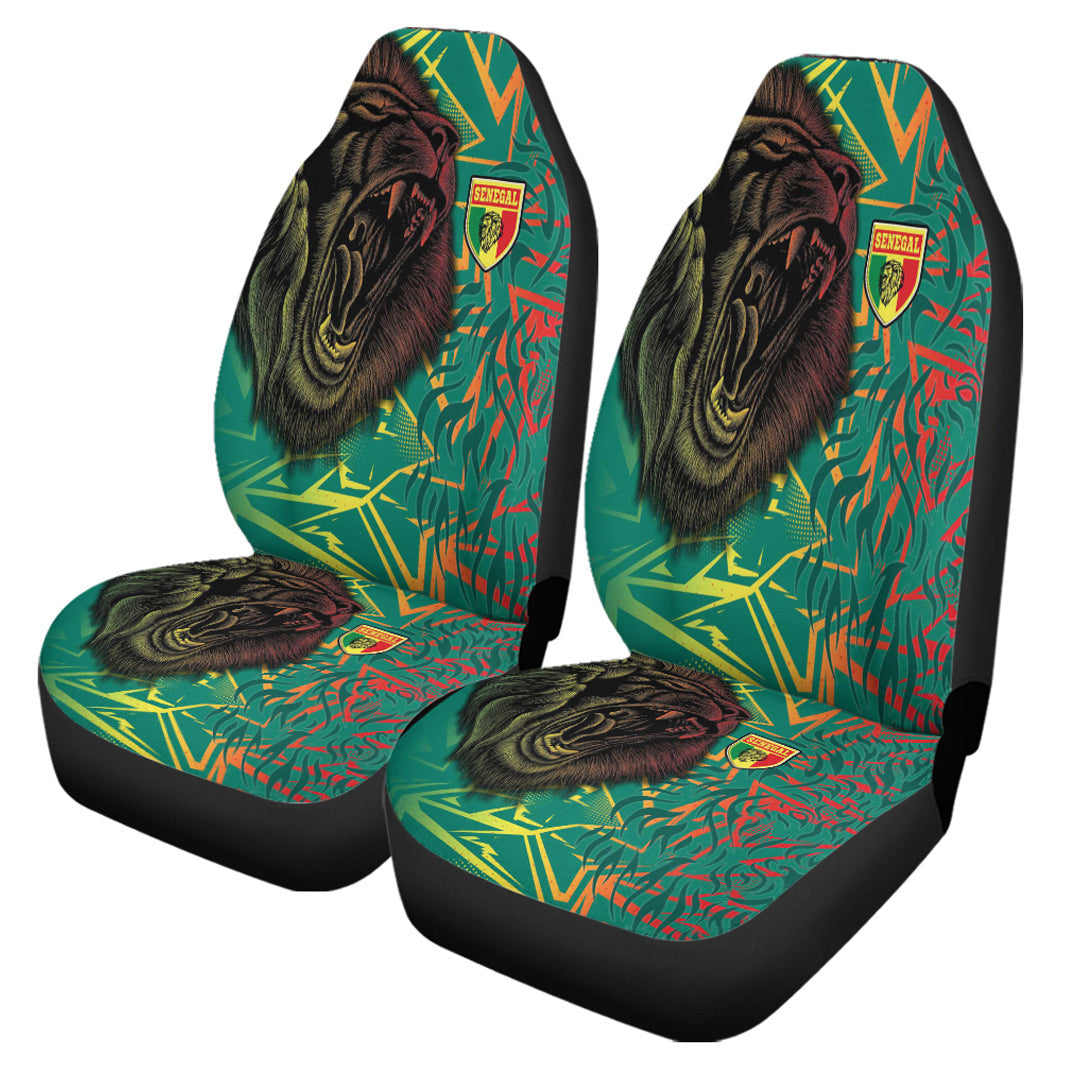 Car Seat Covers Senegal Lion Sporty Pattern Car Seat Covers