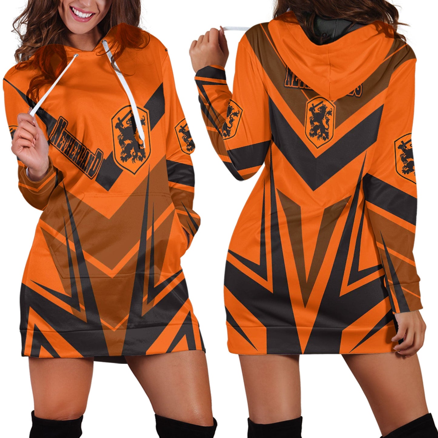 Clothing Netherlands Sporty Style Hoodie Dress