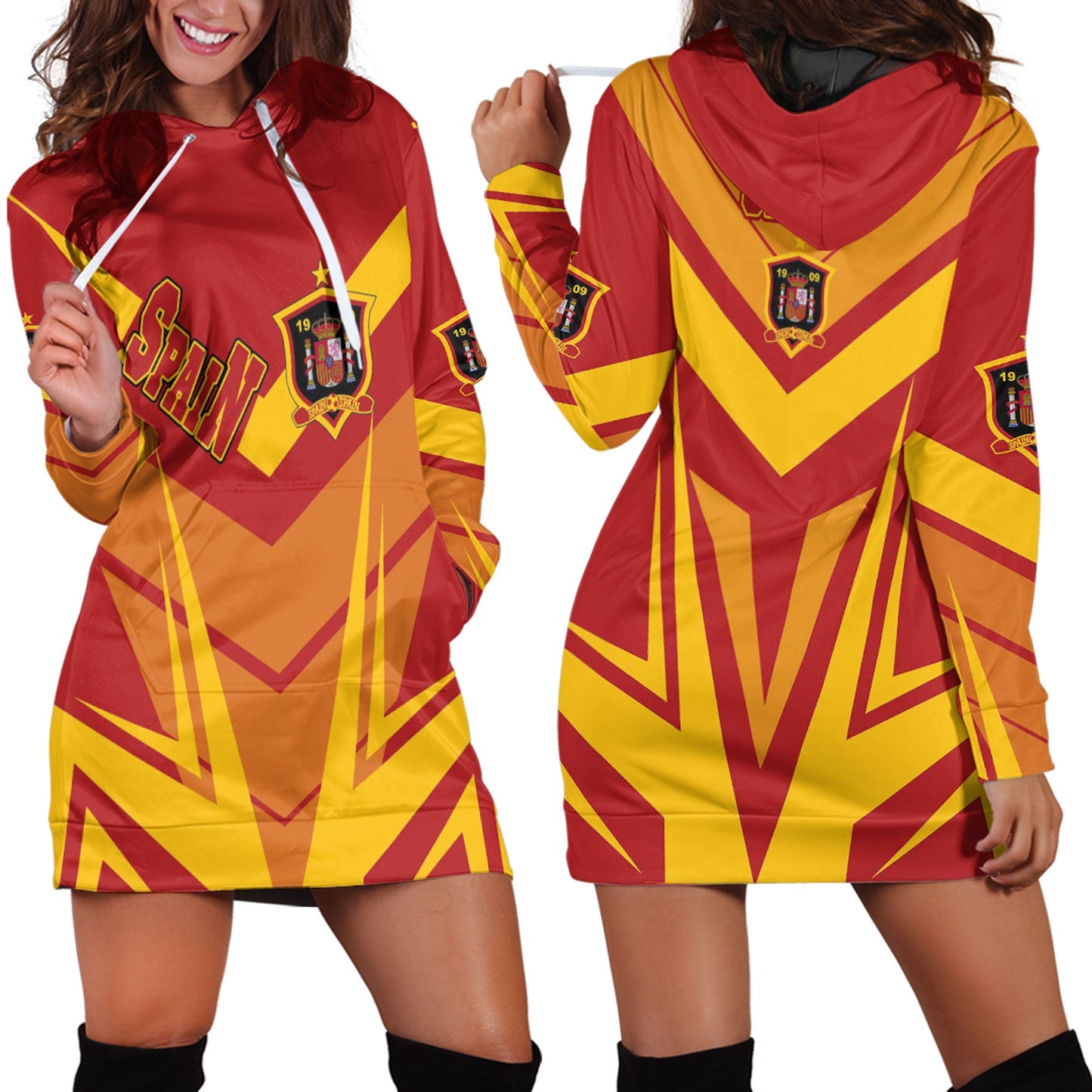 Clothing Spain Sporty Style Hoodie Dress