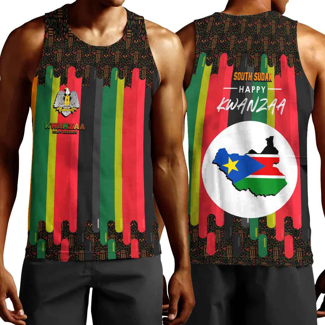 Clothing South Sudan Happy Kwanzaa Men's Tank Top