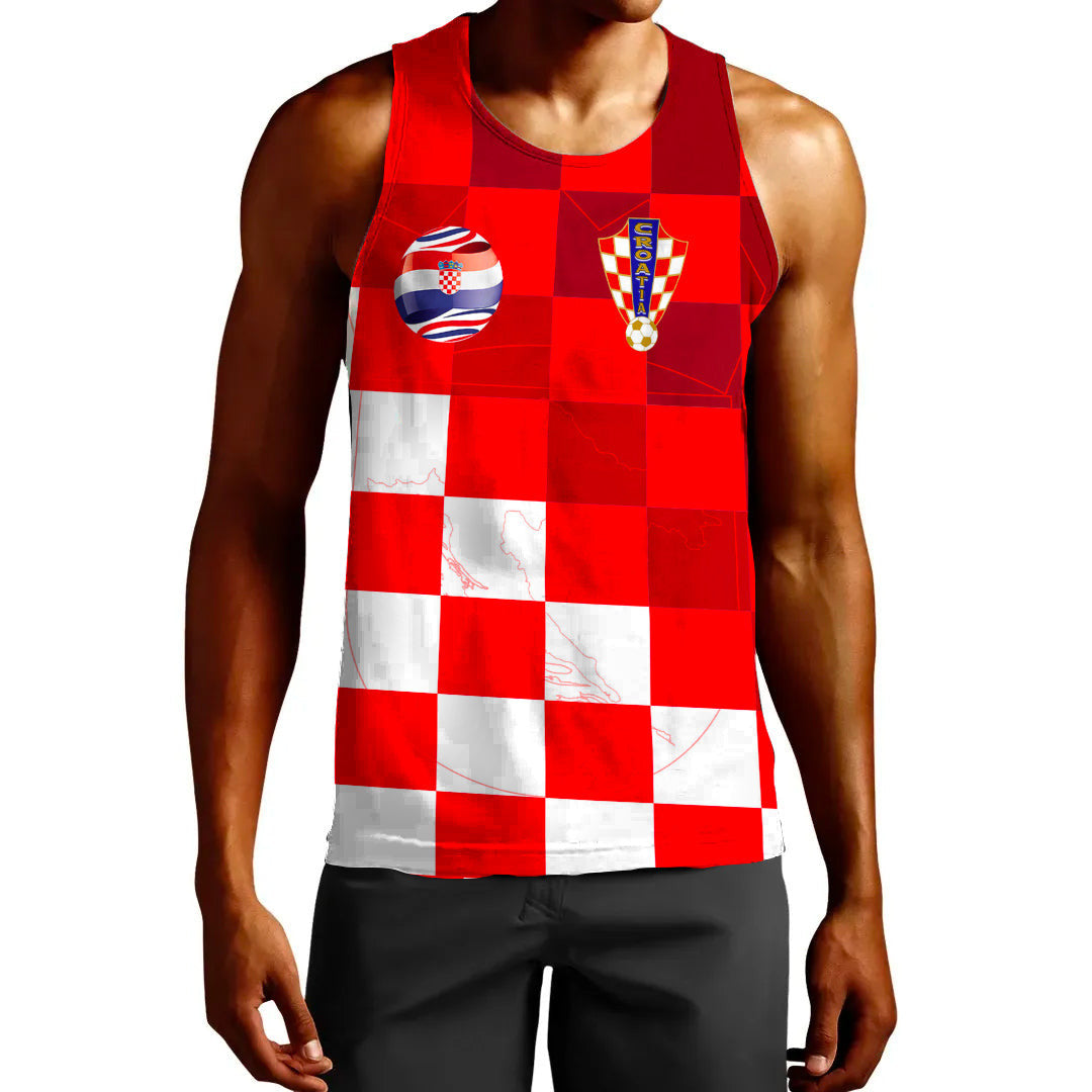 Clothing Croatia Soccer Style Tank Top
