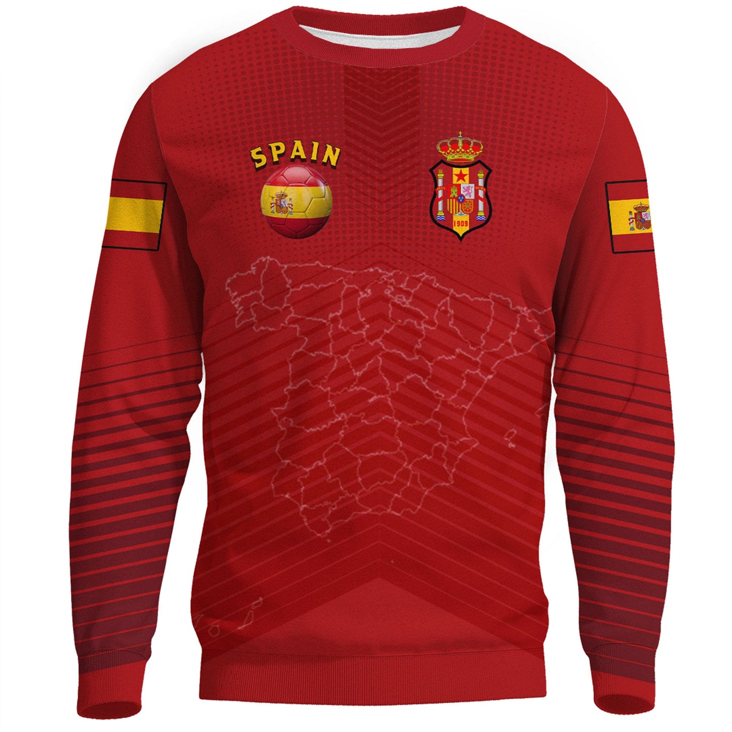 Clothing Spain Soccer Style Sweatshirts