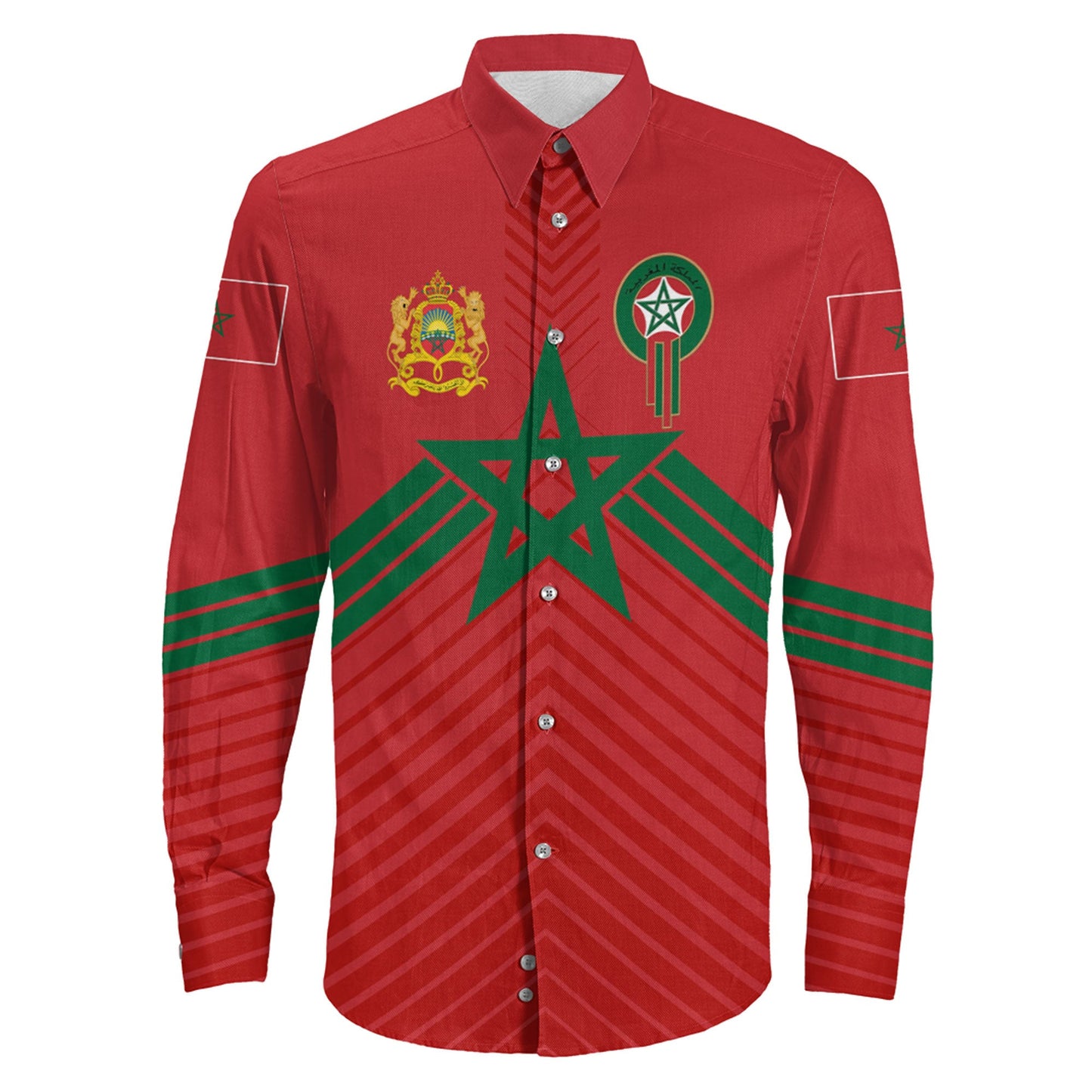 Clothing Morocco Sport Style Long Sleeve Button Shirt