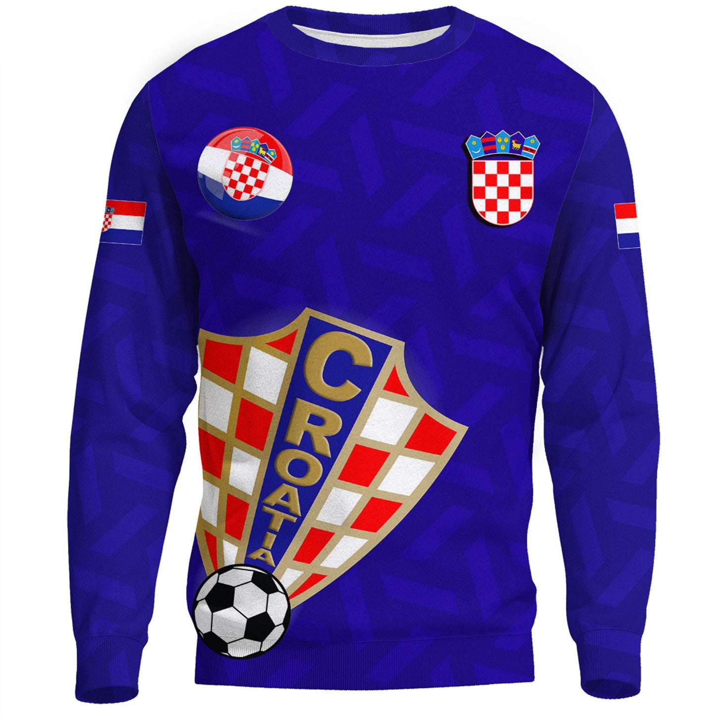 Clothing Custom Croatia Soccer Style Sweatshirts