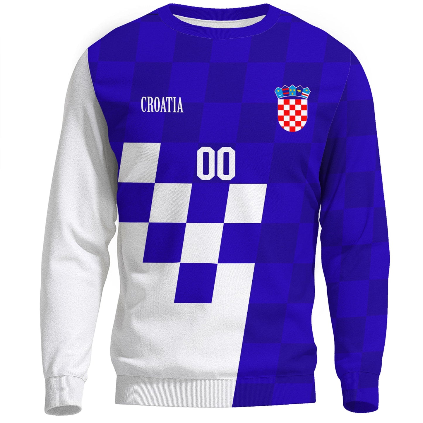 Clothing Custom Croatia Hrvatska Blue Version Sweatshirts