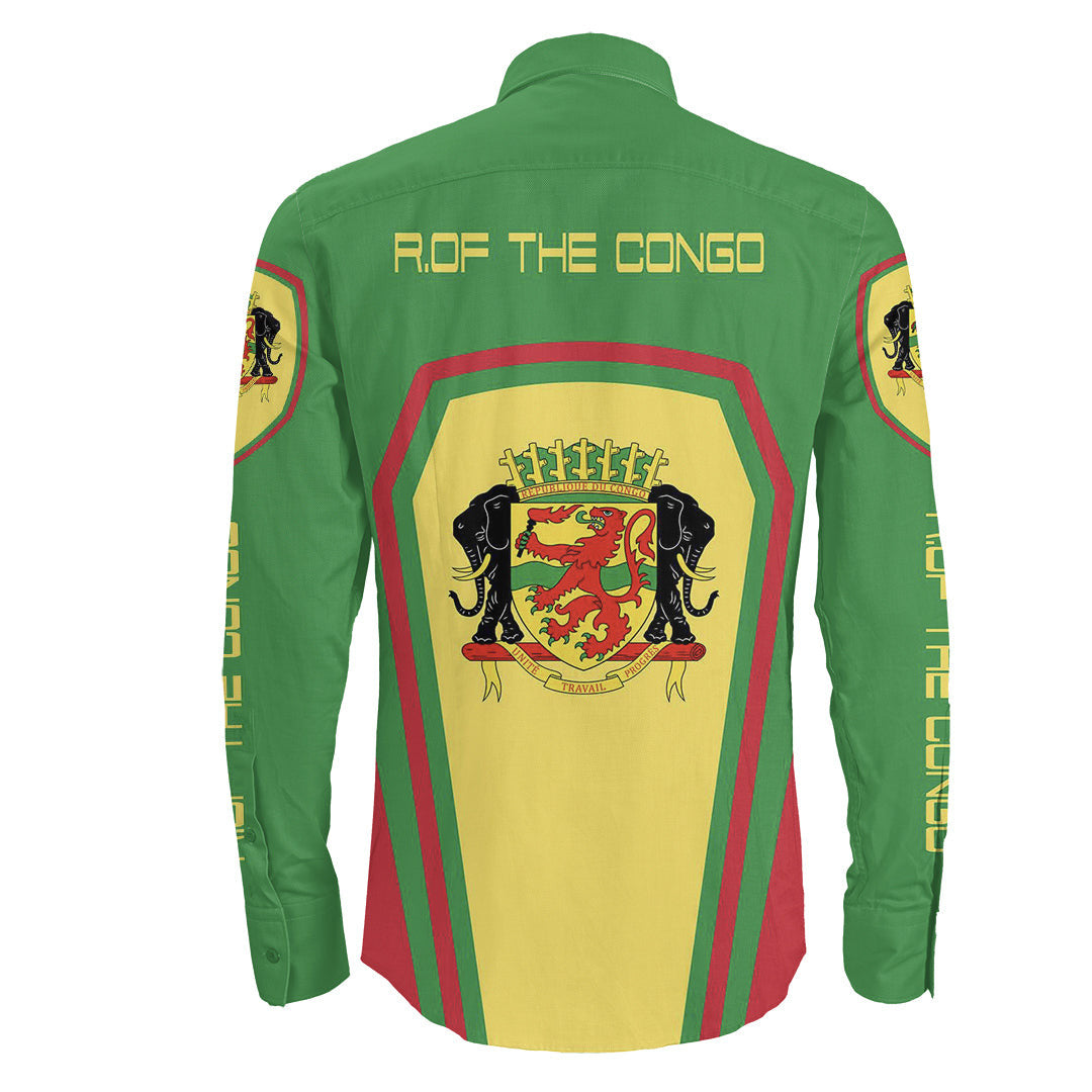 Clothing R.Of The Congo Formula One Long Sleeve Button Shirt