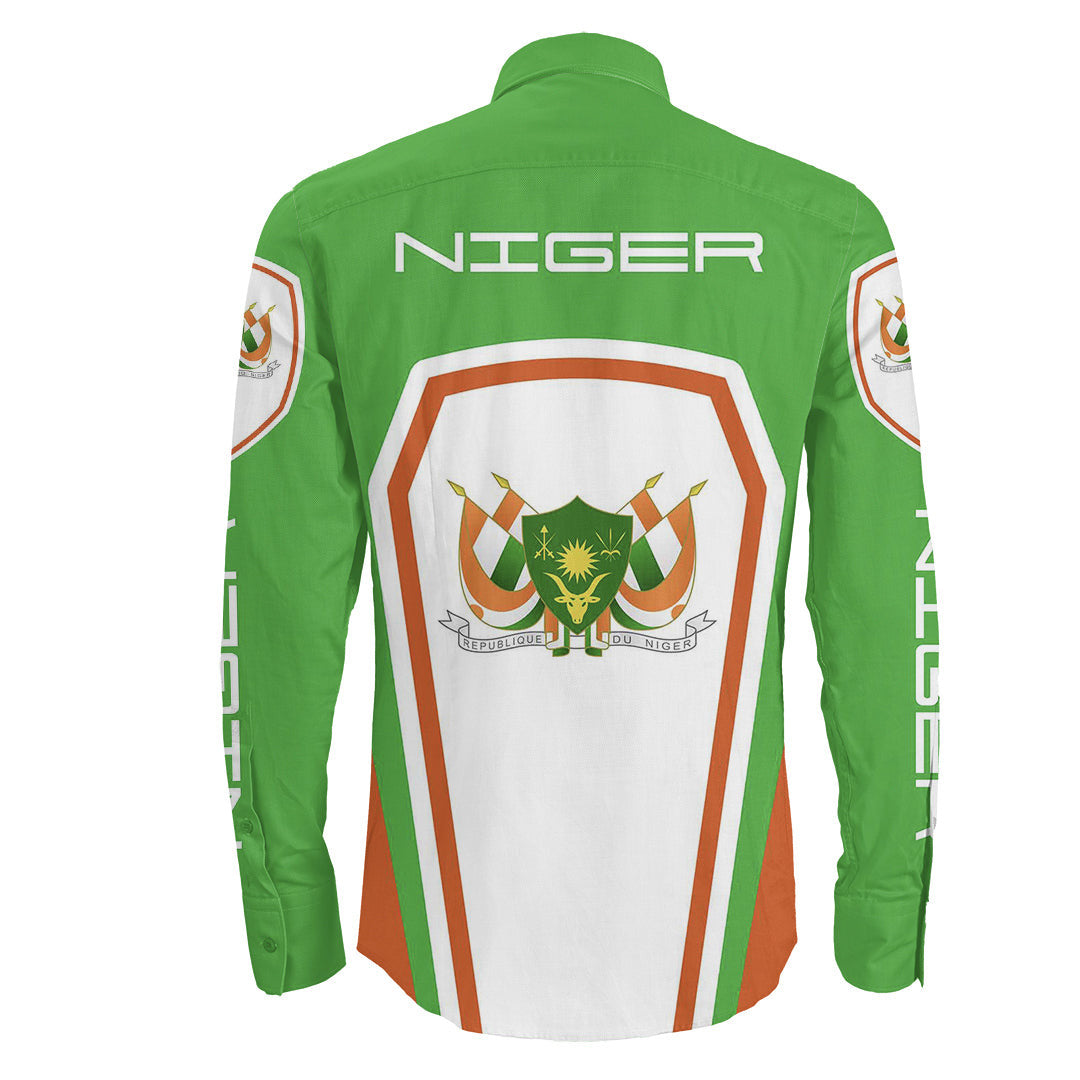 Clothing Niger Formula One Long Sleeve Button Shirt