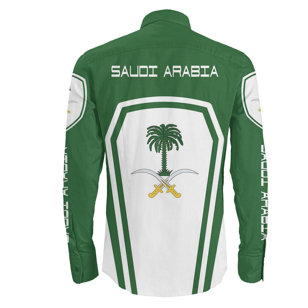 Clothing Saudi Arabia Formula One Long Sleeve Button Shirt