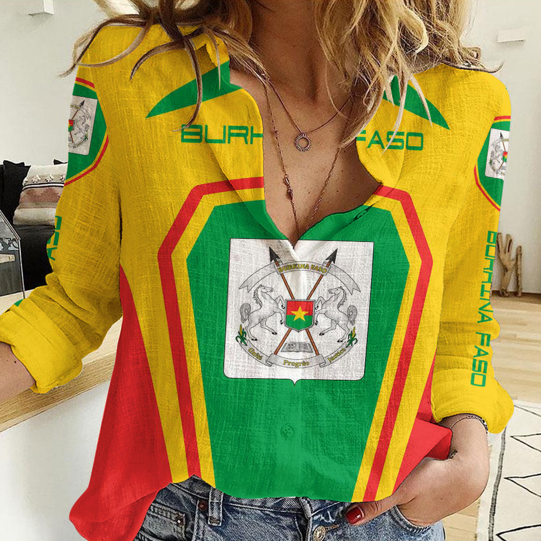 Clothing Burkina Faso Formula One Women's Casual Shirt