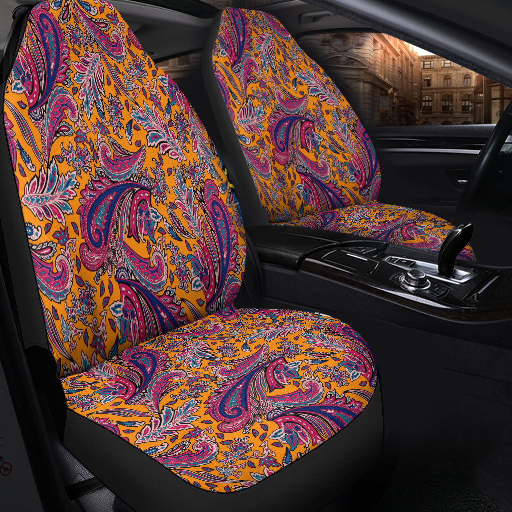 Car Seat Cover Paisley Bandana Pattern Seamless Car Seat Cover