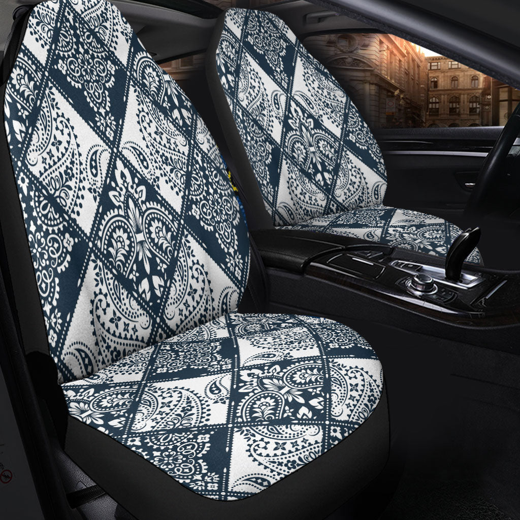 Car Seat Cover Paisley Bandana Pattern Seamless Car Seat Cover