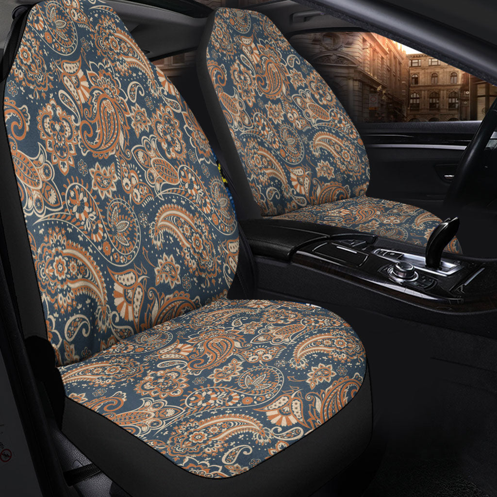 Car Seat Cover Paisley Bandana Pattern Seamless Car Seat Cover