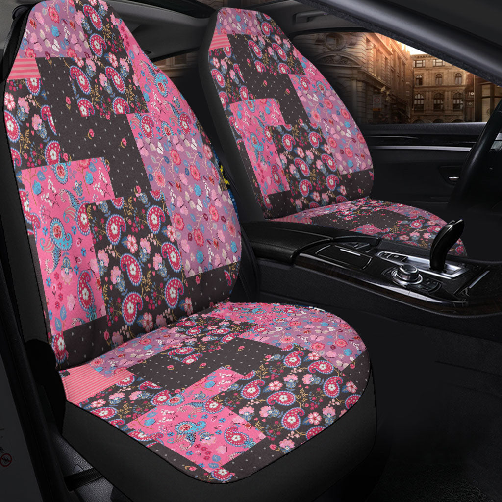 Car Seat Cover Paisley Bandana Pattern Seamless Car Seat Cover