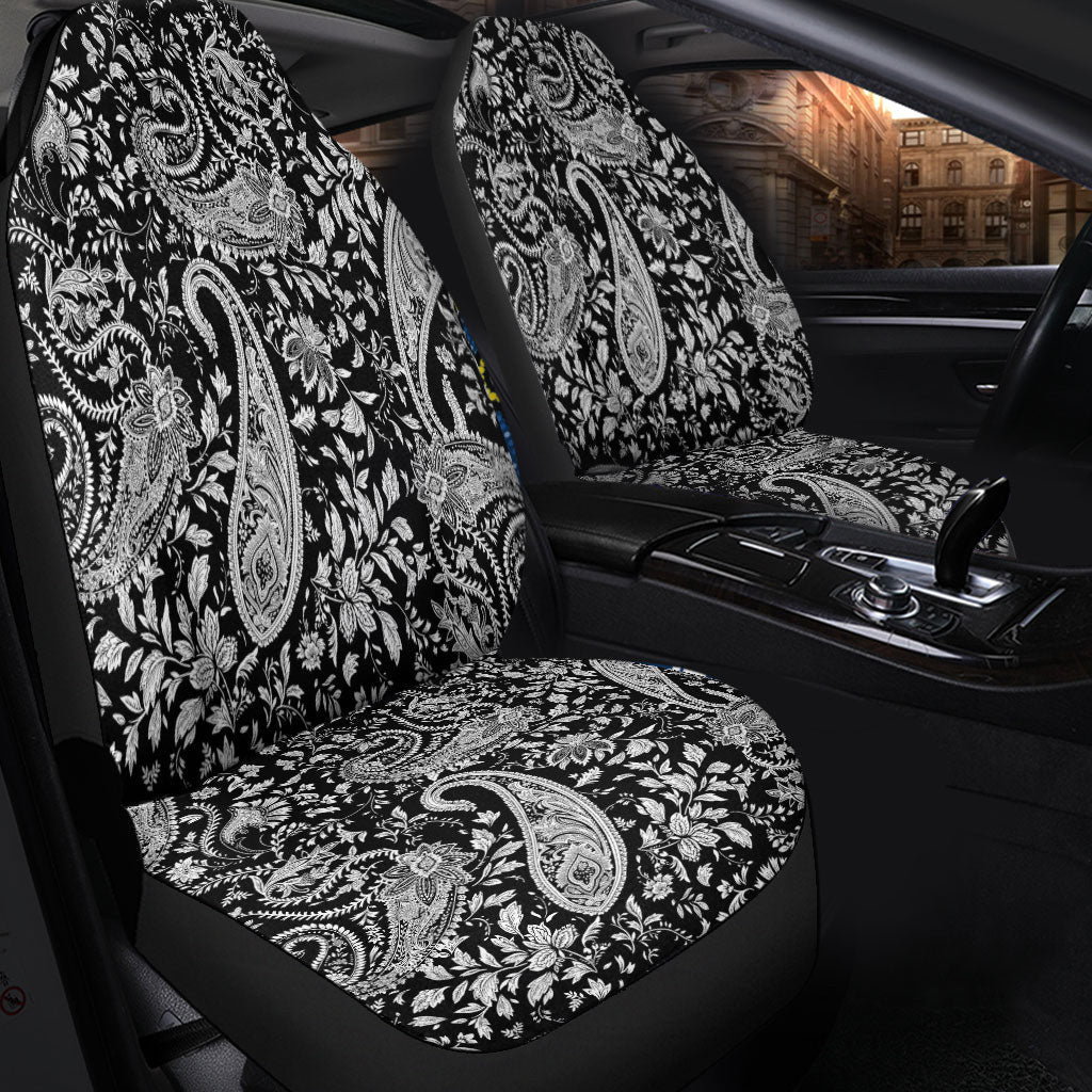 Car Seat Cover Paisley Bandana Pattern Seamless Car Seat Cover