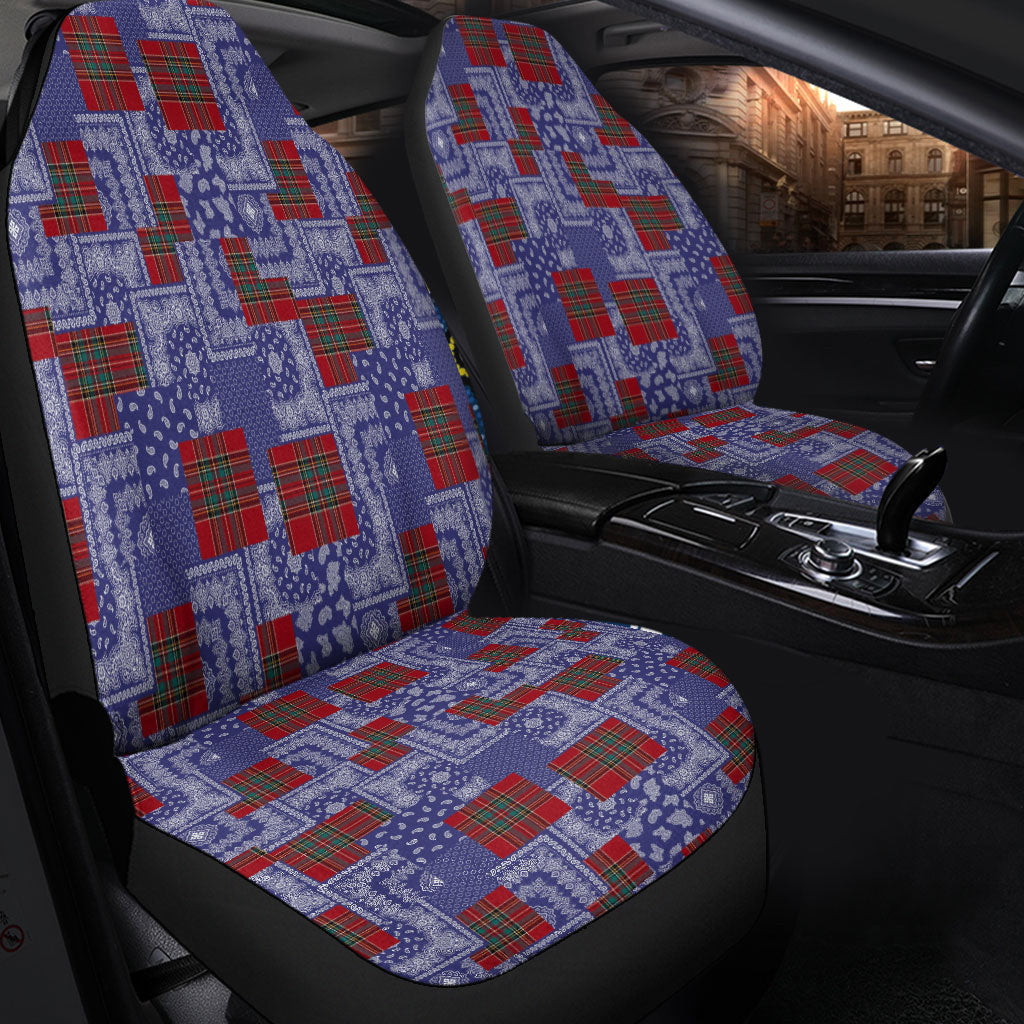 Car Seat Cover Paisley Bandana Pattern Seamless Car Seat Cover