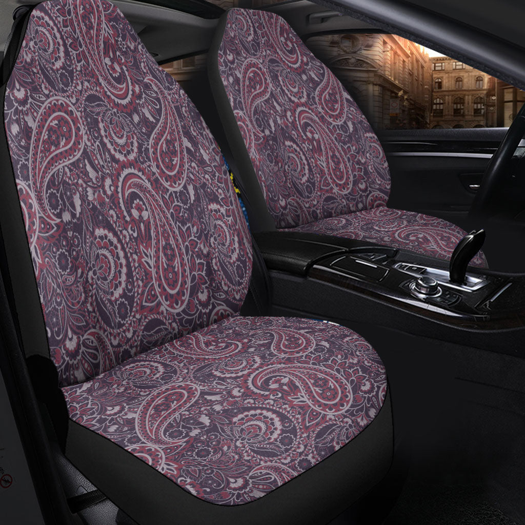 Car Seat Cover Paisley Bandana Pattern Seamless Car Seat Cover