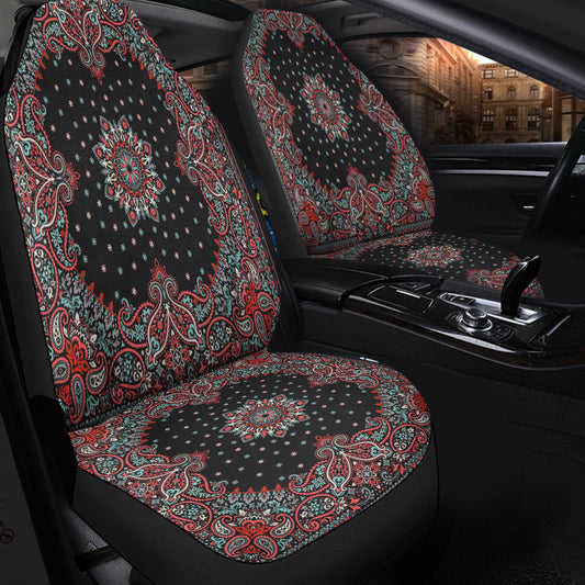 Car Seat Cover Paisley Bandana Pattern Seamless Car Seat Cover