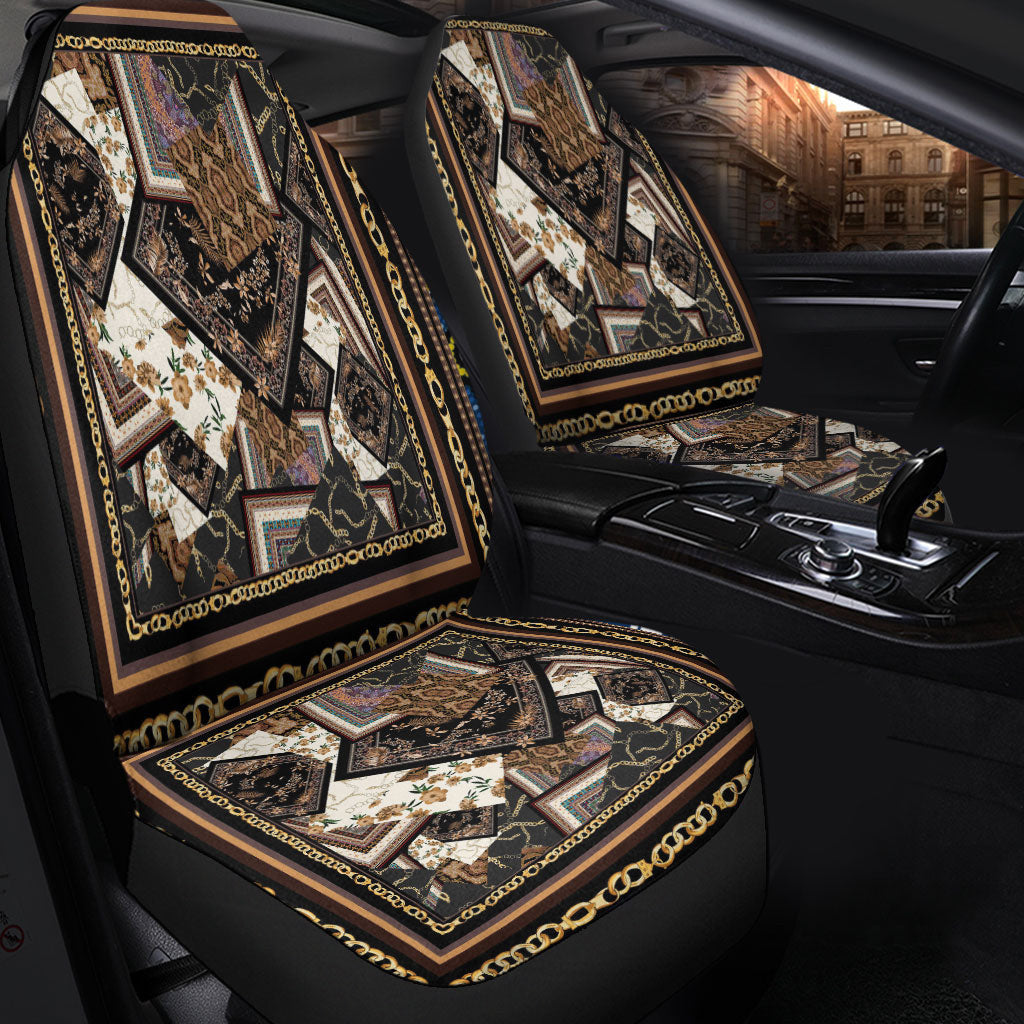 Car Seat Cover Paisley Bandana Pattern Seamless Car Seat Cover