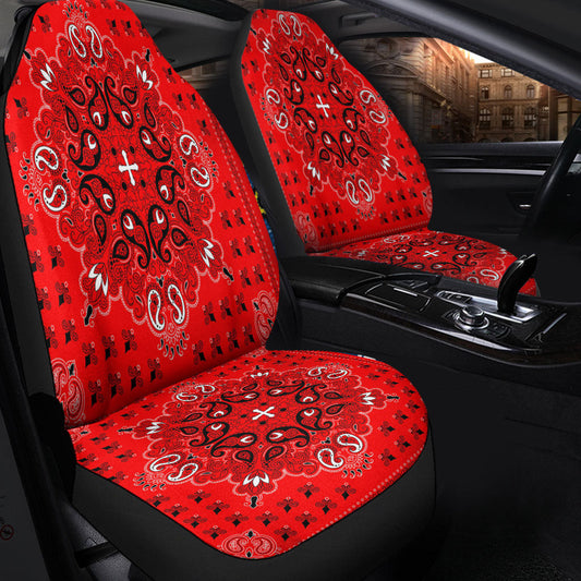 Car Seat Cover Paisley Bandana Pattern Seamless Car Seat Cover