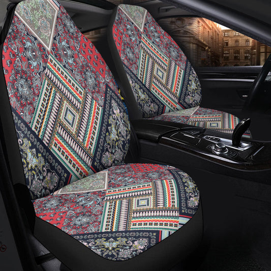 Car Seat Cover Paisley Bandana Pattern Seamless Car Seat Cover