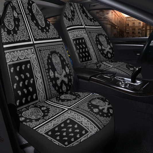 Car Seat Cover Paisley Bandana Pattern Seamless Car Seat Cover