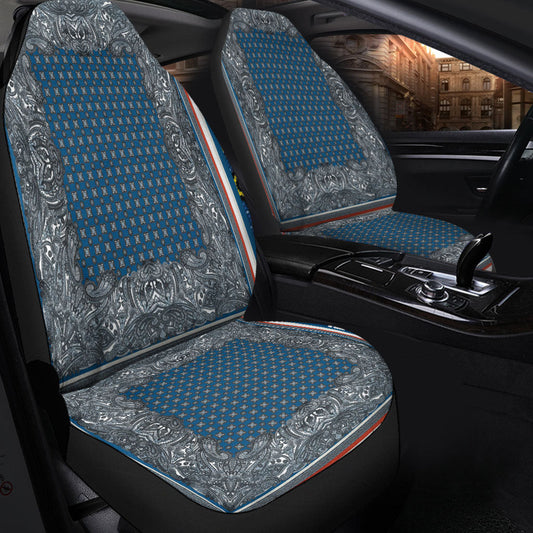 Car Seat Cover Paisley Bandana Pattern Seamless Car Seat Cover
