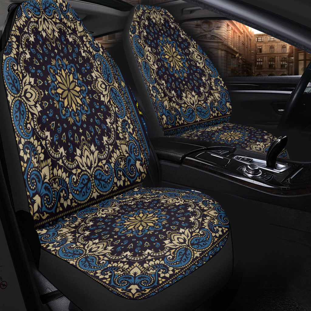 Car Seat Cover Paisley Bandana Pattern Seamless Car Seat Cover